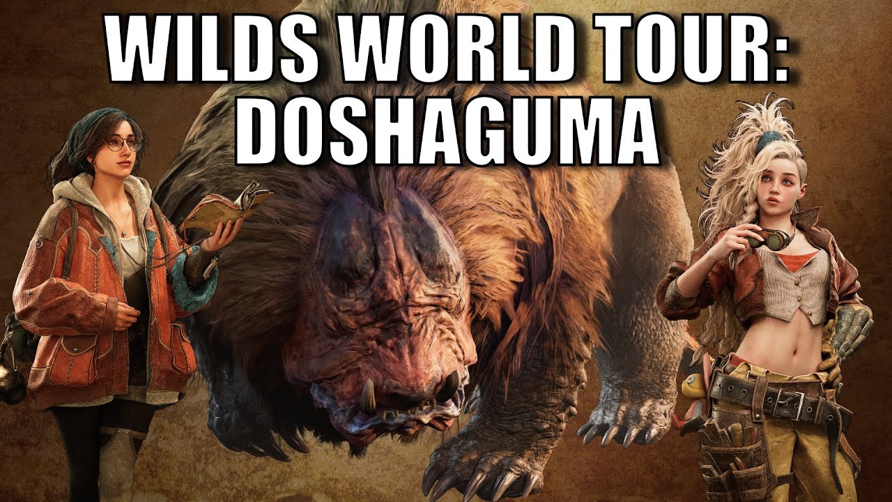 Doshaguma Hunt 🐻 Monster Hunter Wilds World Tour - Hammer (Gameplay Build Guide Tips)