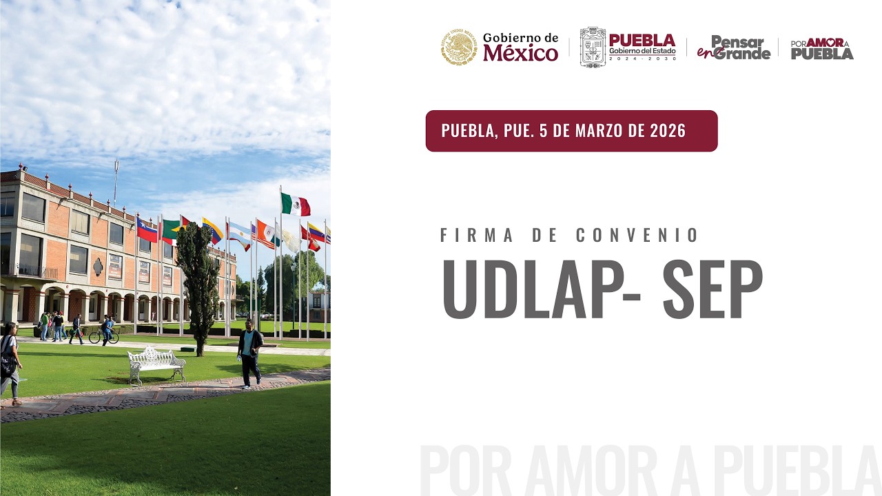 Firma de convenio UDLAP - SEP
