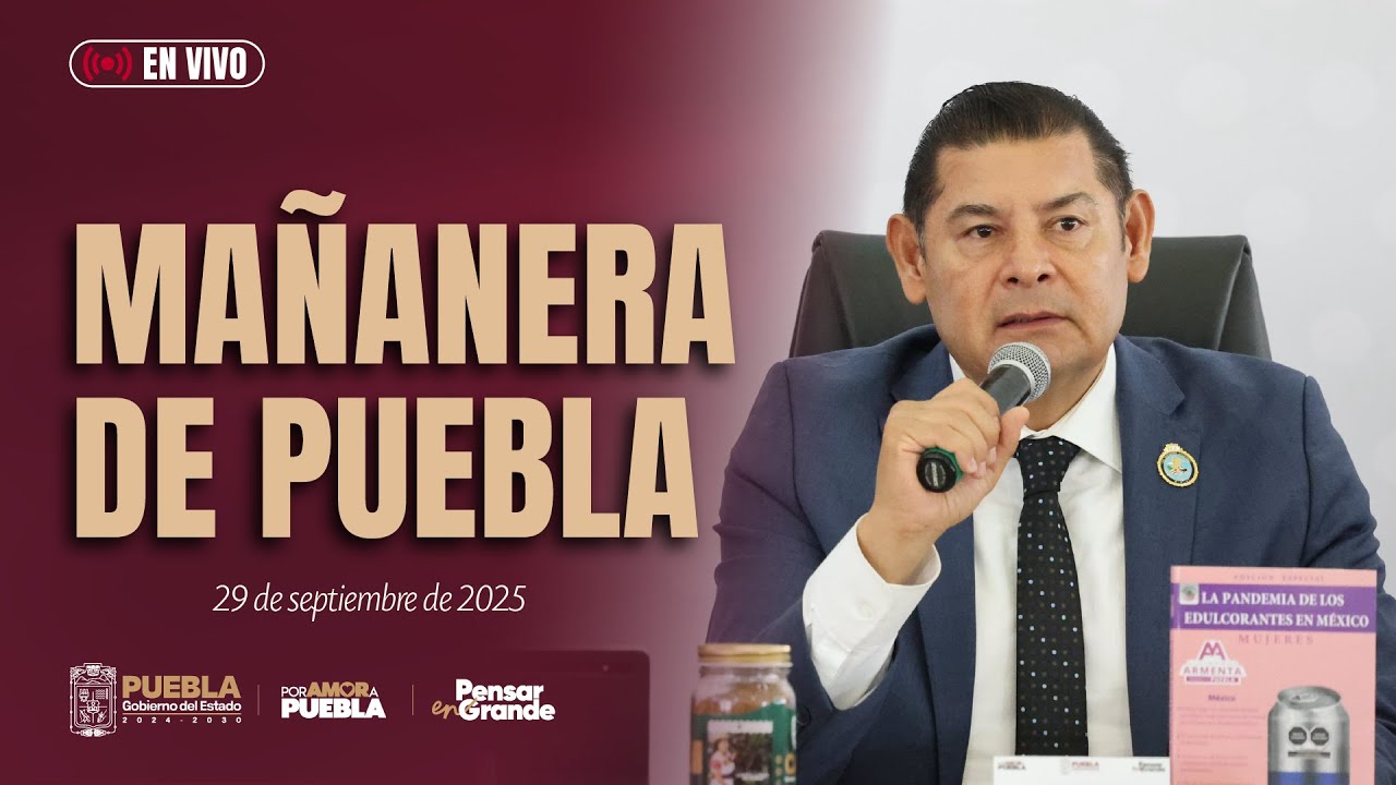 Mañanera de Puebla, 29 de septiembre de 2025.