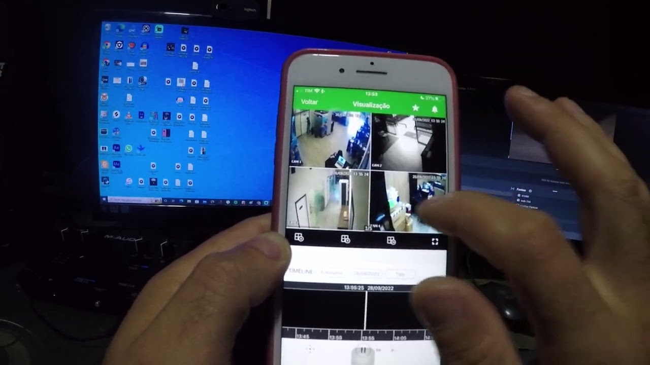 Colocar as cameras No celular Aplicativo isic lite intelbras