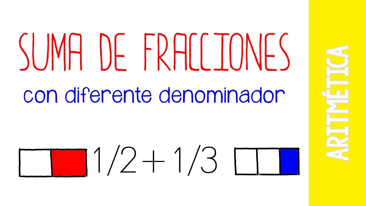 SUMA DE FRACCIONES CON DIFERENTE DENOMINADOR