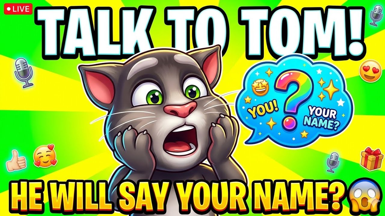 TOM SE BAAT KARO! 🎤 Tom Apka Naam Bolega? 😱 Live stream