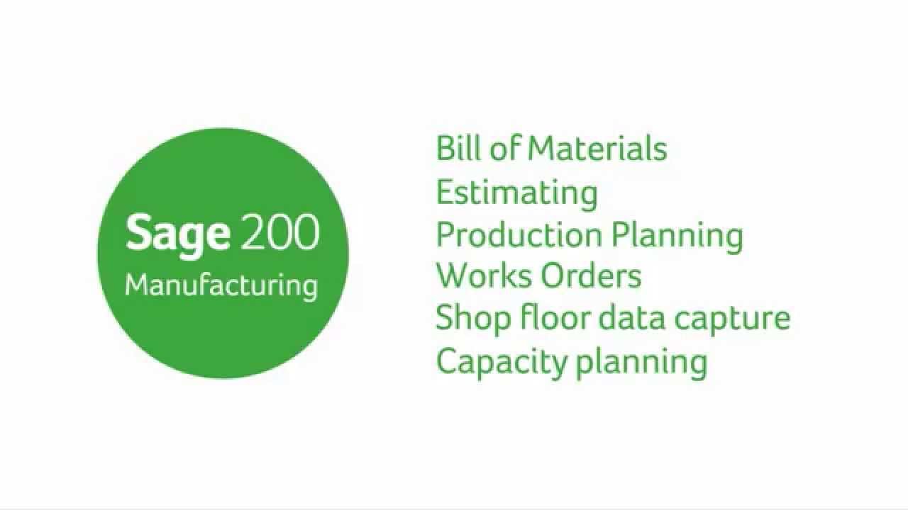 Sage 200 - Manufacturing
