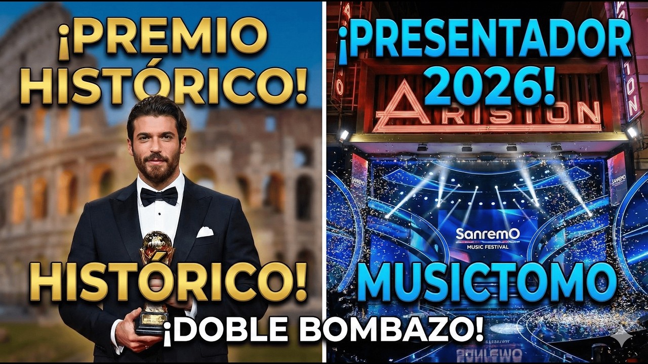 ¡BOMBAZO! CAN YAMAN HACE HISTORIA: GANA EL PREMIO BIAGIO AGNES Y PRESENTARÁ SANREMO 2026 #canyaman