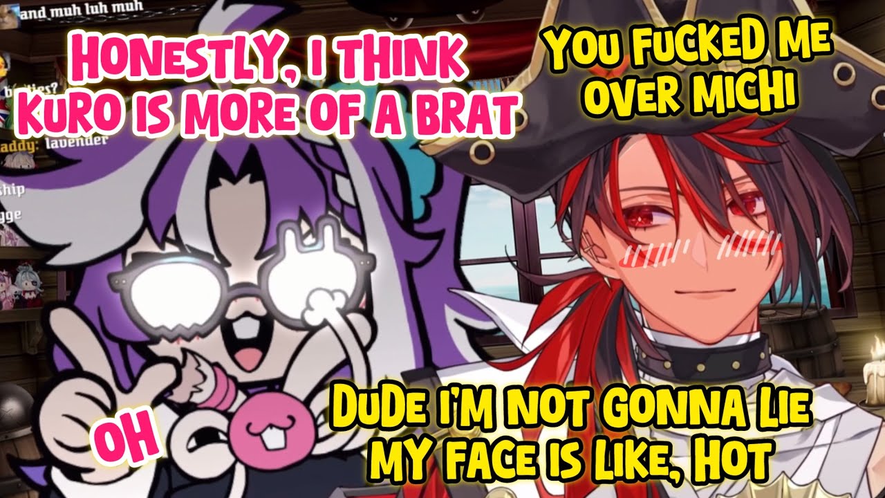 Michi made Kuro blush in silence on stream
