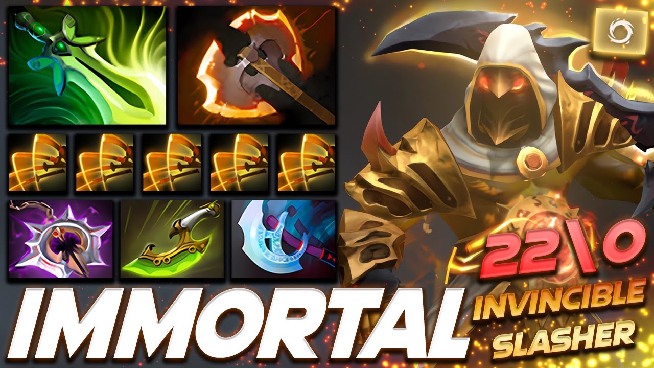 Juggernaut Immortal Rank INVINCIBLE SLASHER 22\0 - Dota 2 Pro Gameplay [Watch & Learn]