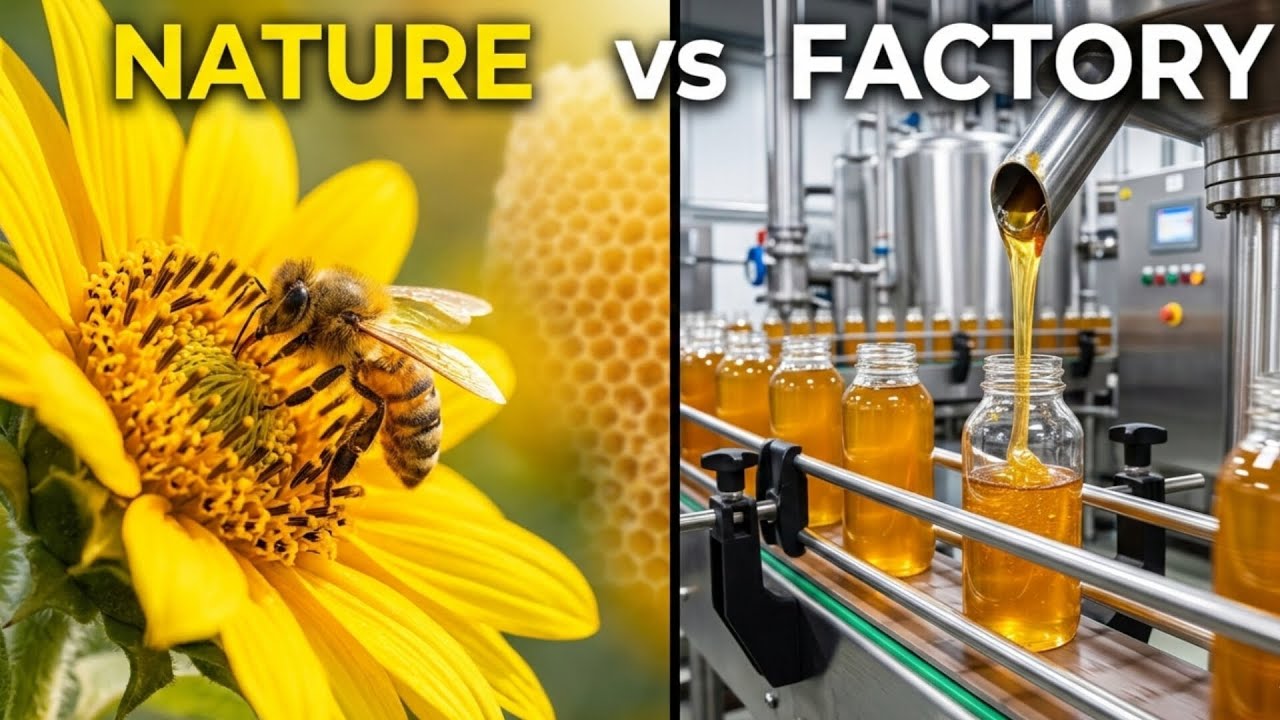 Inside a Honey Factory 🍯 From Bee to Bottle (Full Process Revealed)