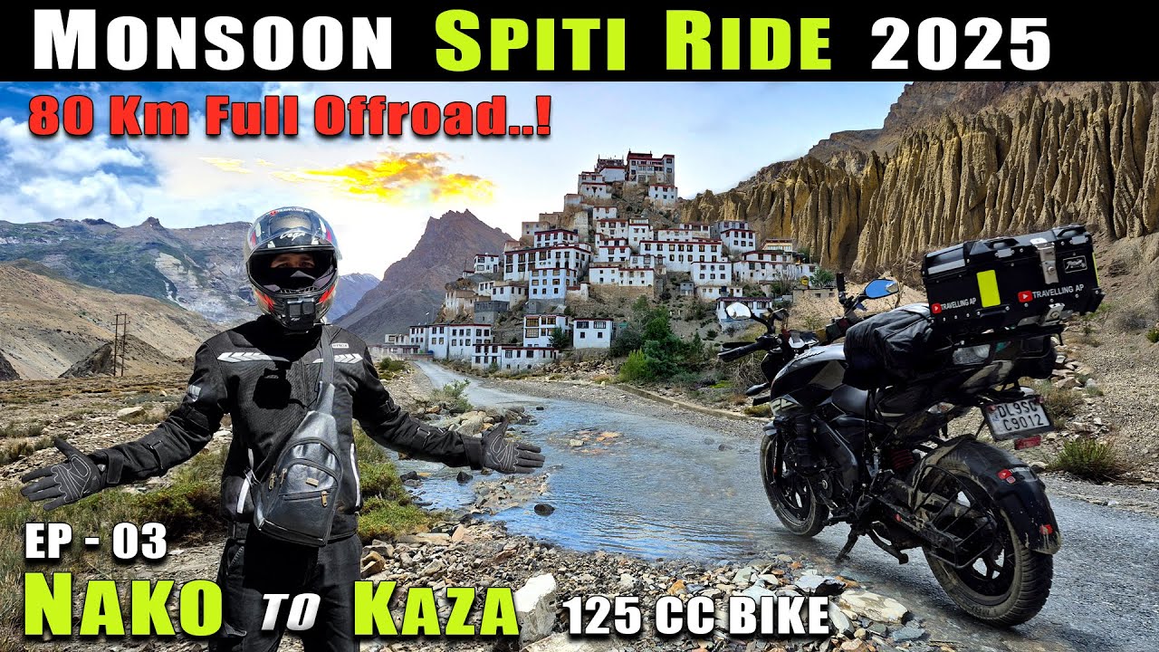 Nako to Kaza By Bike | Full of Adventure | Ep-03 | #2025 #travel #spiti 