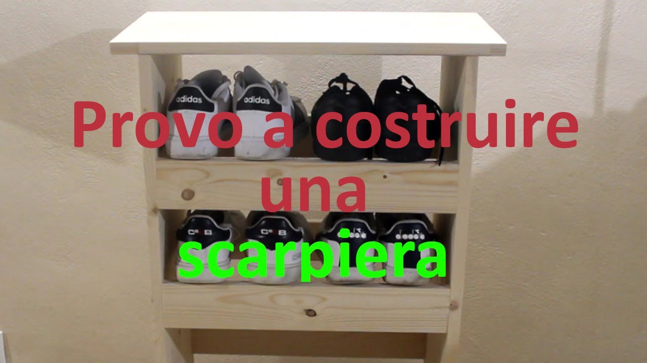 Costruzione di una semplice scarpiera in legno fai da te