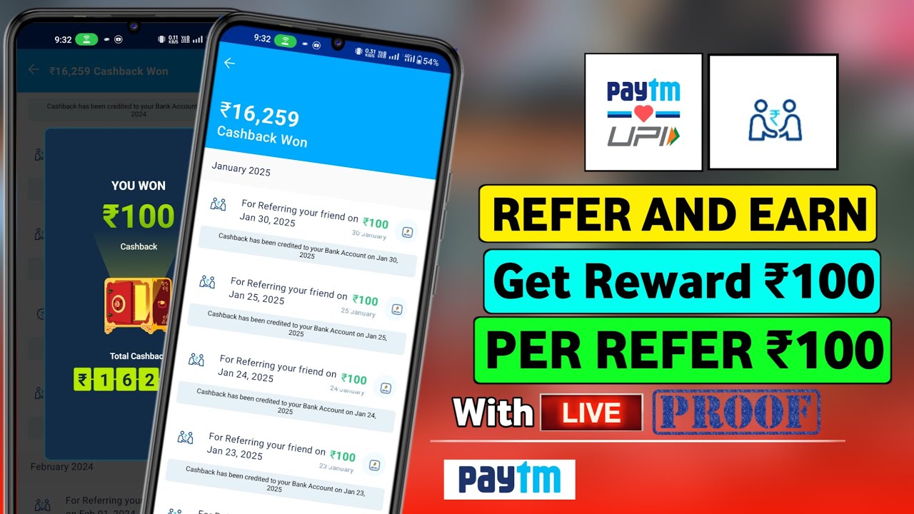 Paytm Refer And  Earn 2025 | Paytm Refer Kaise karen | Paytm invite and earn | Harshat Tech