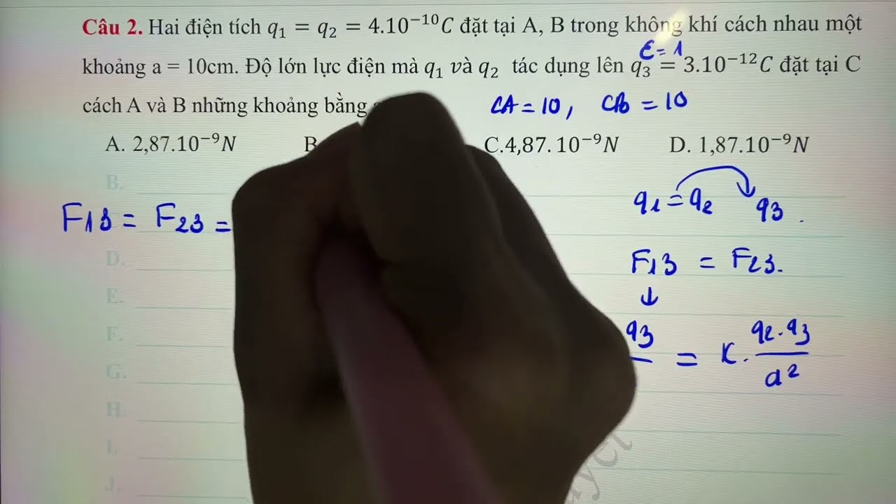 Vật Lý 11. CĐ3. Tiết 3.2. Xác định lực tổng hợp tác dụng lên một điện tích - (2 TIẾT)