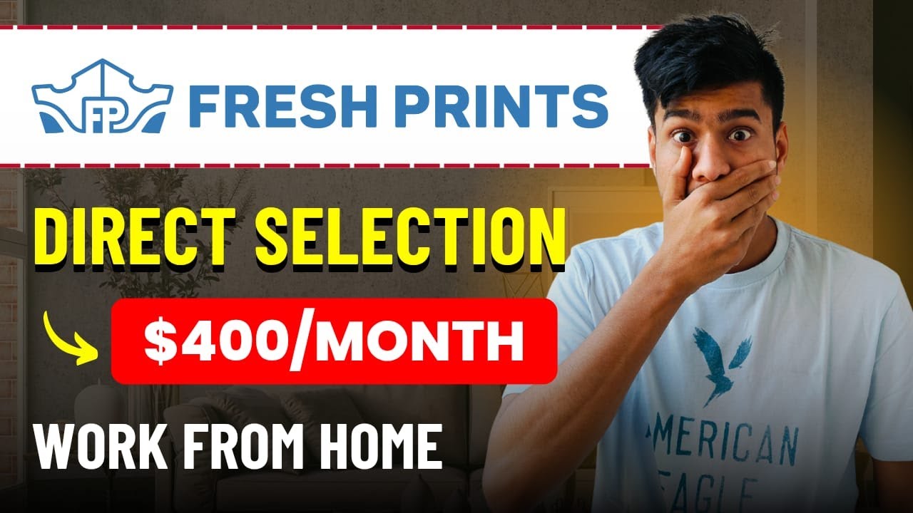 Fresh Prints Jobs 2025 HIRING NOW! 🌍 50+ Remote Roles (WFH Tech, Sales, HR, Operations) | Hiring Now