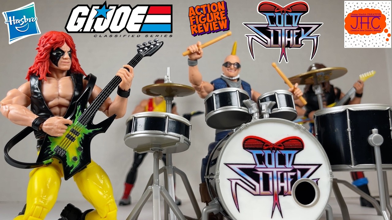 DREADNOKS? GI Joe Classified Series COLD SLITHER ZARTAN & BUZZER Action Figure Review Guitar Drums