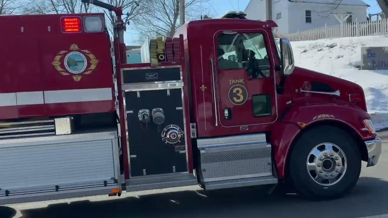 So Berwick ME FD C1 -L-2 -T-3 responding mutual aid to Berwick for a structure fire. 3-1-2026)