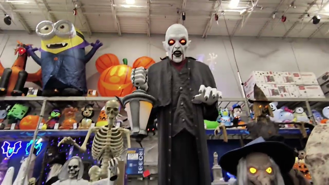 Halloween Decor Shopping at Lowes and Home Depot