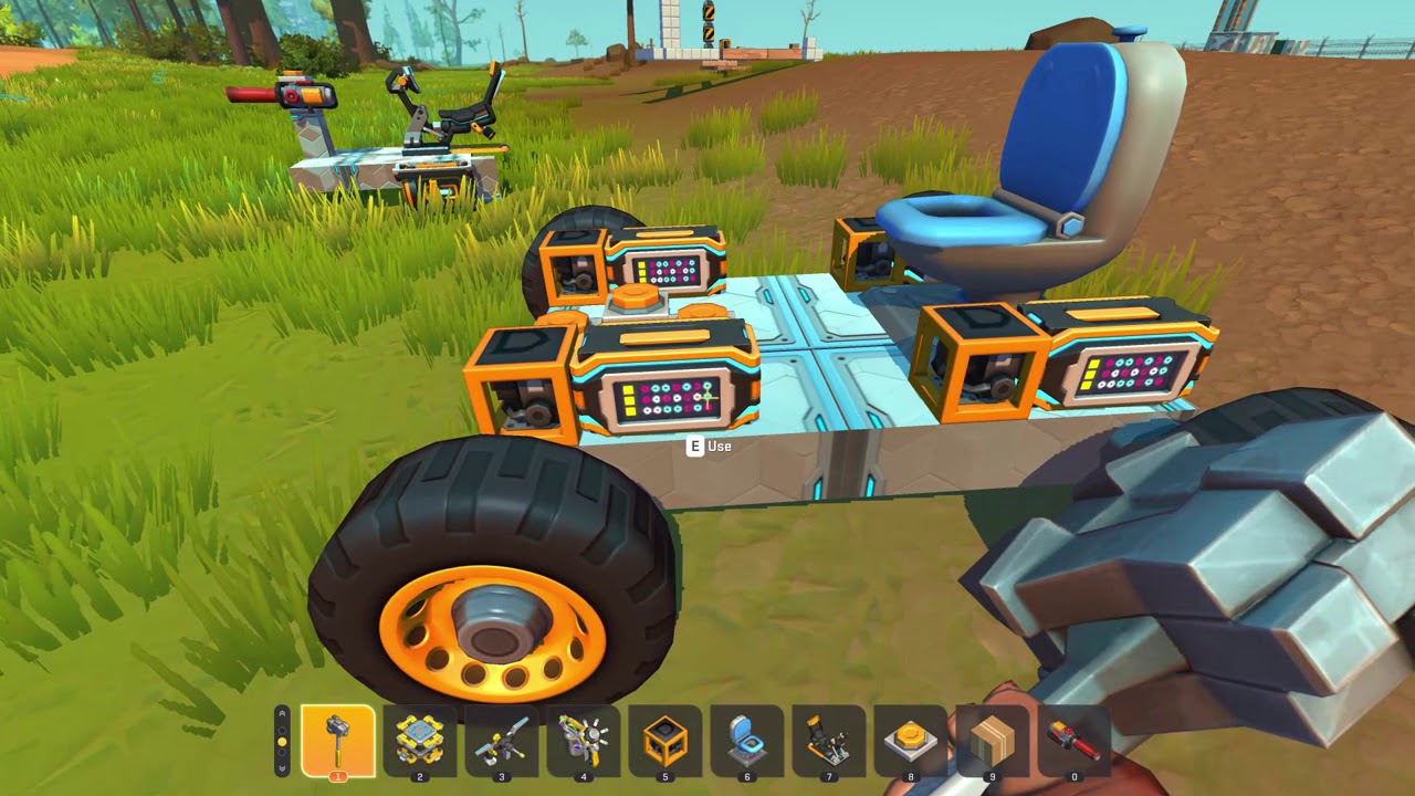 How to make a tank for clearing warehouses in Scrap Mechanic Survival