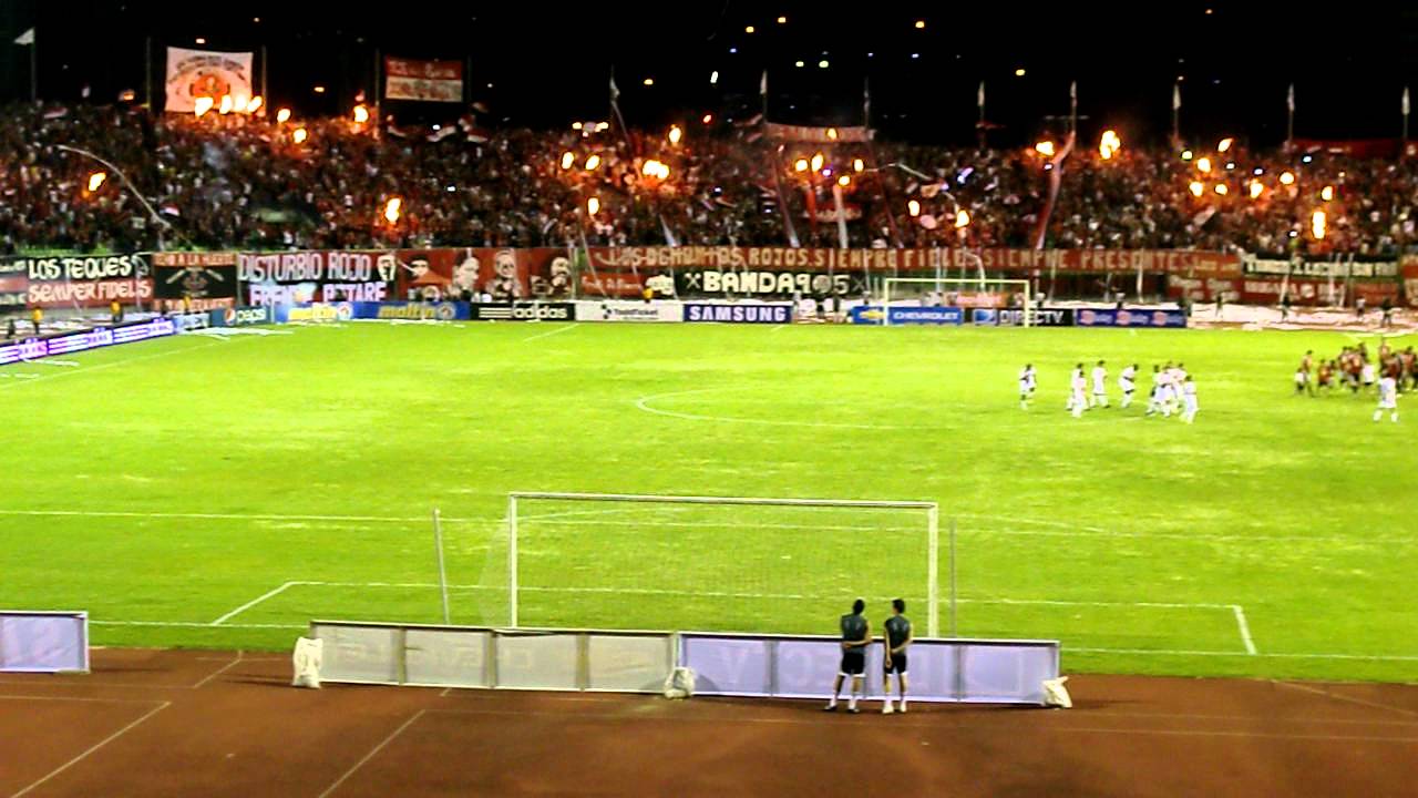 Tifo de la barra del Rojo 24 de agosto Caracas Fc Vs Yaracuyanos FC
