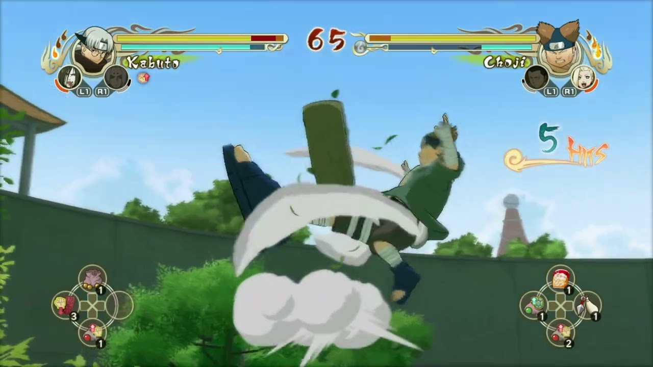 Kabuto vs Choji - Naruto Ultimate Ninja Storm
