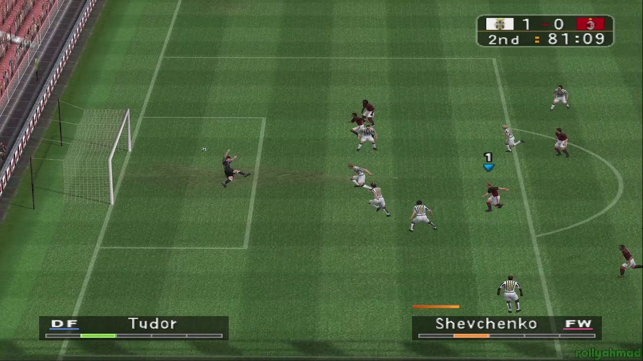 Pro Evolution Soccer 3 ✪ Геймплей PS2 | МИЛАН против ЮВЕНТУСА (1080p) Full HD