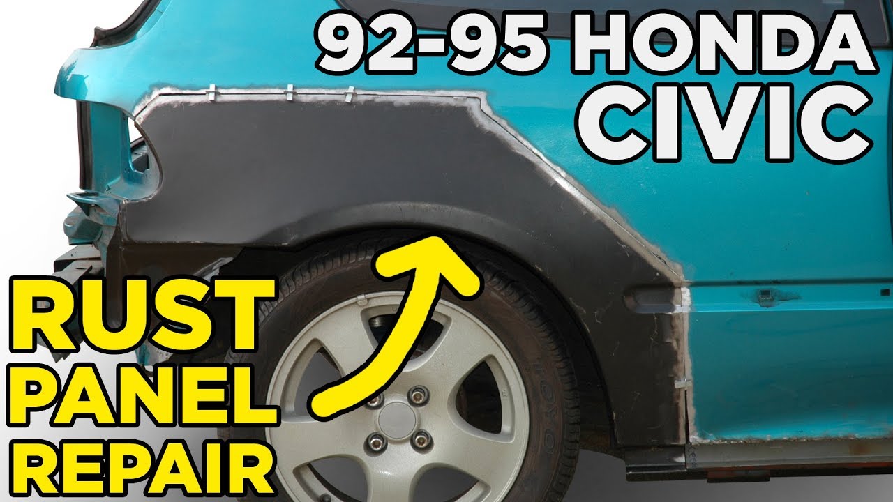 Honda Civic EG Rear Quarter + Rocker Panel Rust Repair - Slideshow