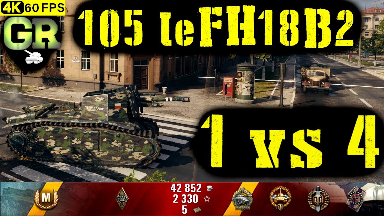 World of Tanks 105 leFH18B2 Replay - 8 Kills 1.5K DMG(Patch 1.4.0)
