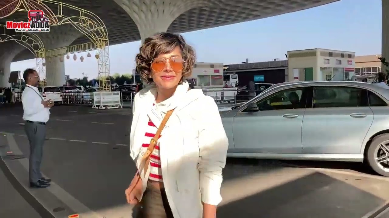 Mandira Bedi Spotted At Airport