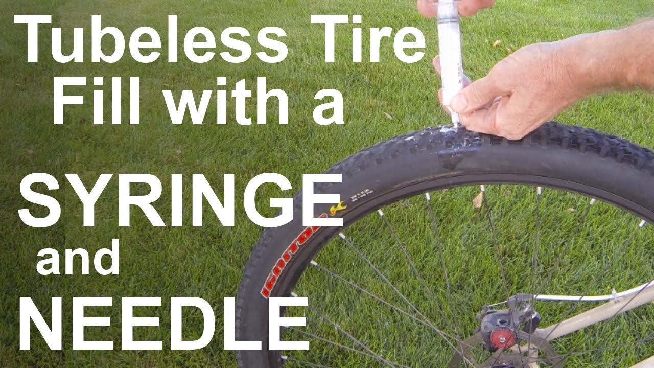 Tubeless Tire Fill With Syringe And Needle