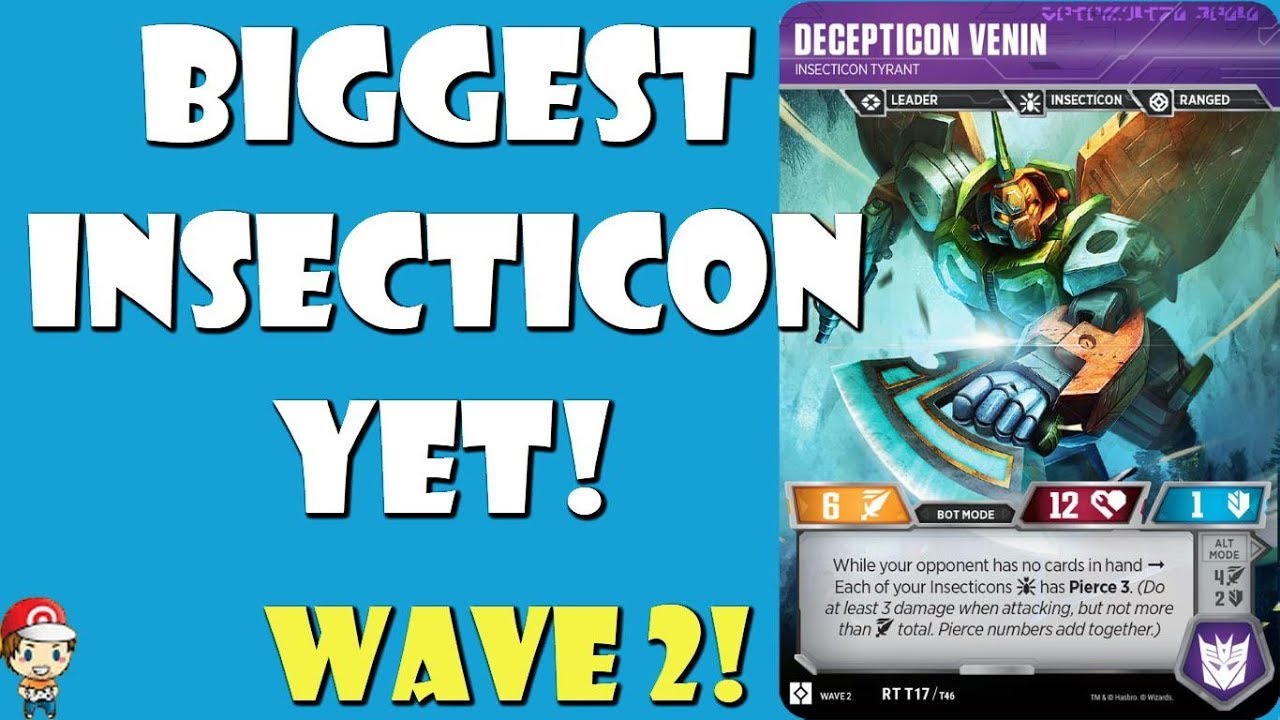 Decepticon Venin &ndash; Biggest Insecticon Comes to the Transformers TCG! (Wave 2)