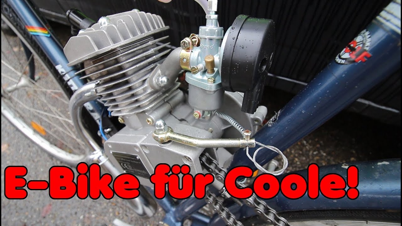 BENZINMOTOR selbst ans Fahrrad bauen | E-Bike war gestern