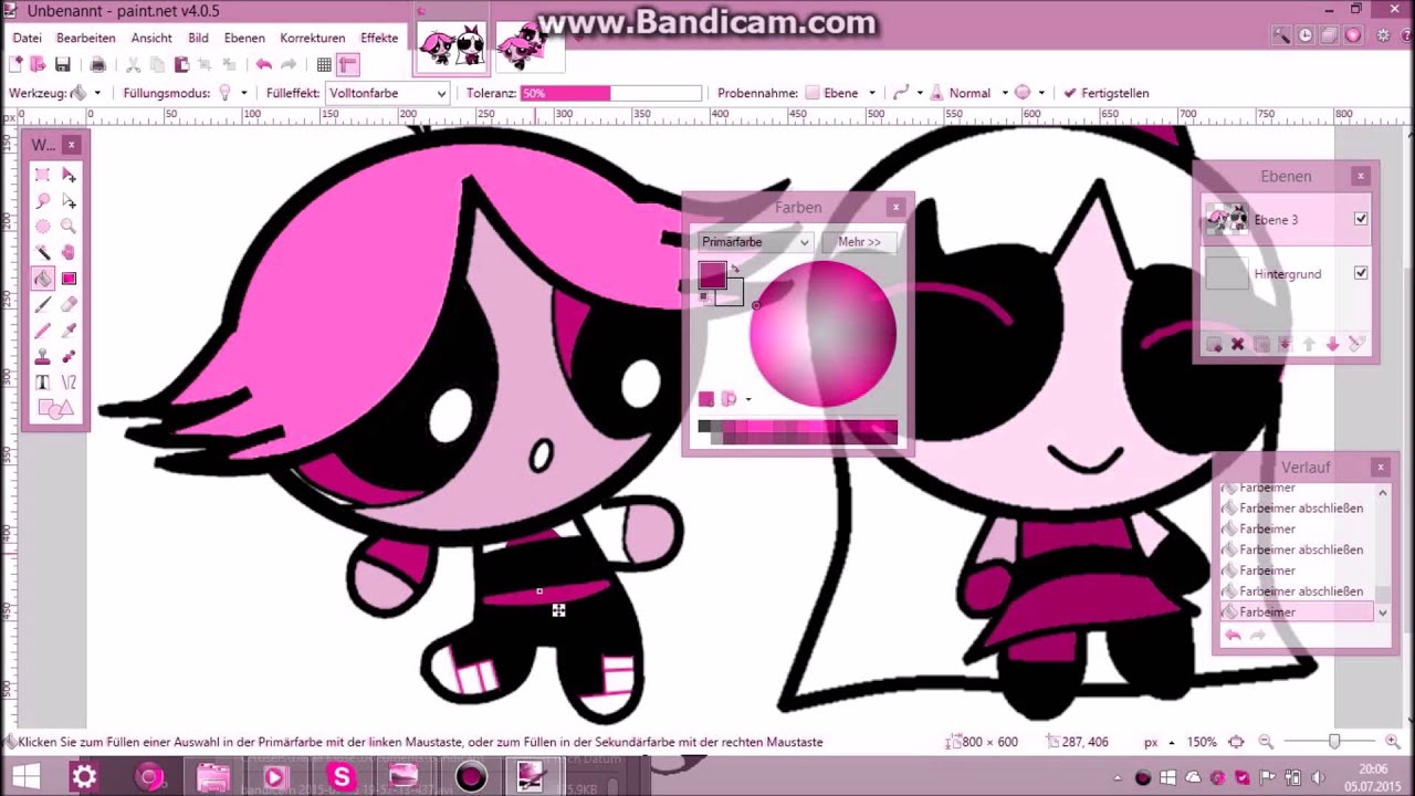 PowerPuff Girls Boomer x Redy  (SpeedPaint)