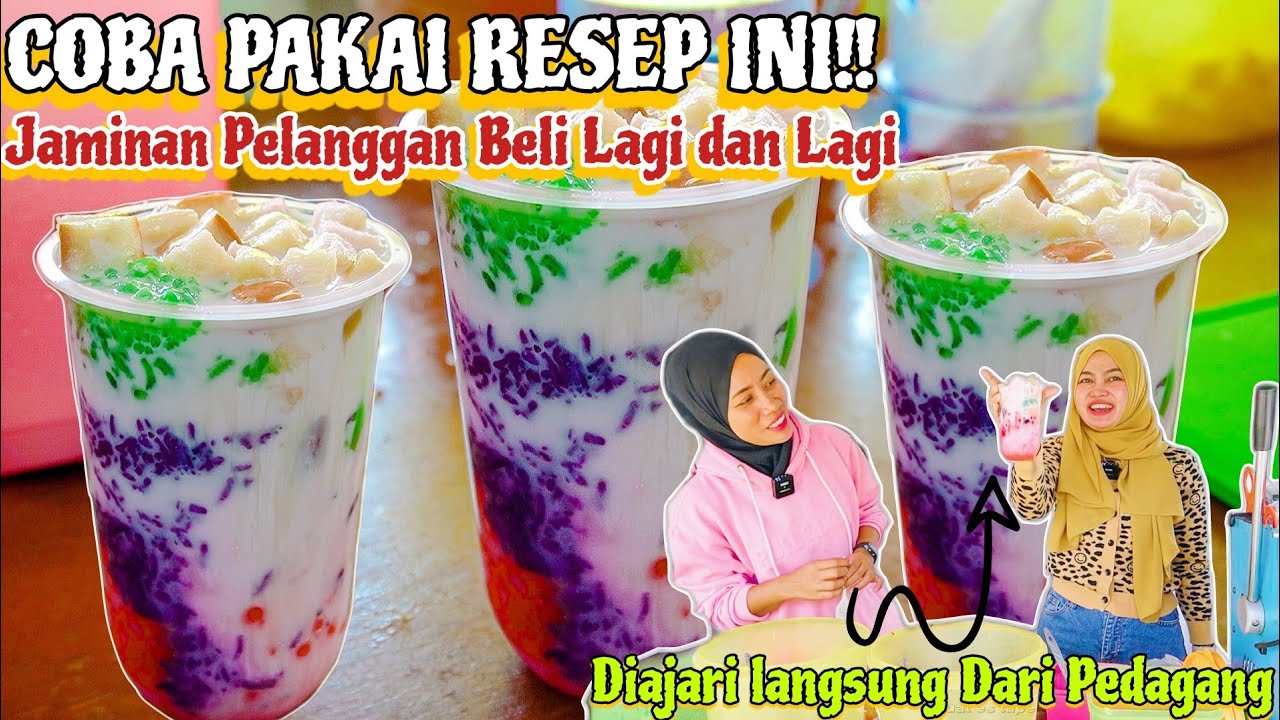 CUMA 2JAM OMSET MELEDAK!! IDE JUALAN ES TAPE VIRAL TIKTOK DIAJARI LANGSUNG SAMA PENJUALNYA
