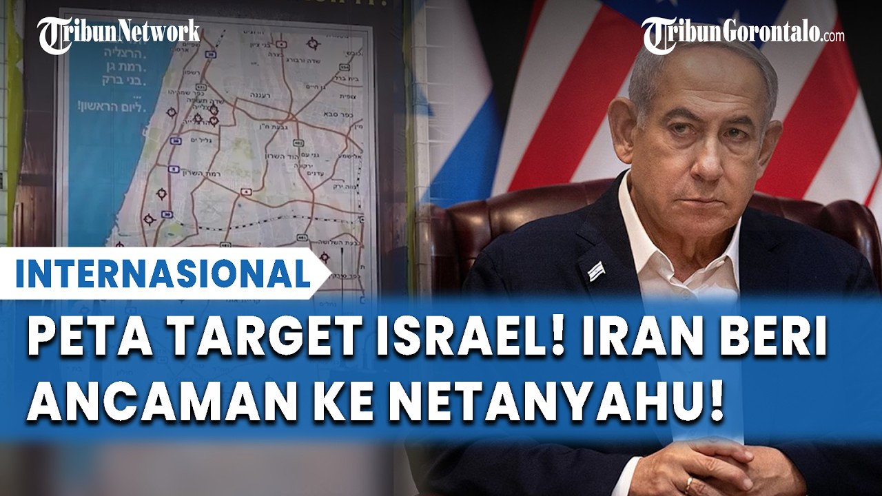 Konflik Memanas! Iran Pasang Spanduk Ancaman Rudal ke Israel Jelang Netanyahu Temui Trump