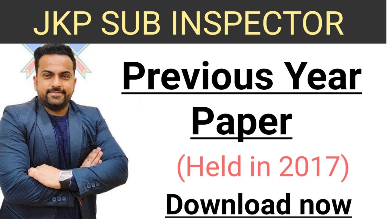 Jkp Sub Inspector Previous Year Paper || Jkp Si Recruitment || Download Now@CareerSuccessJammu