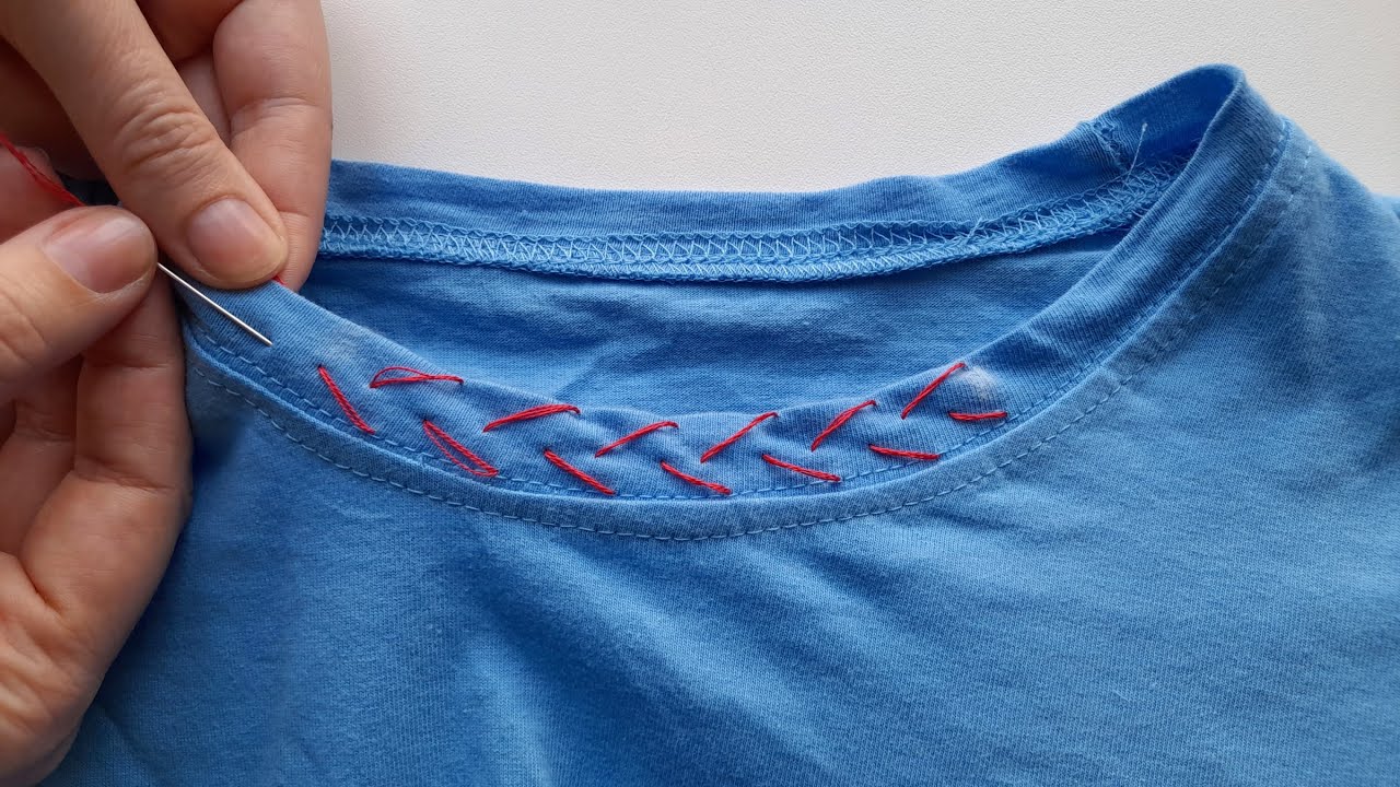 👕 Quick Fix! 2 Simple Sewing Tricks to Downsize a Large Neckline