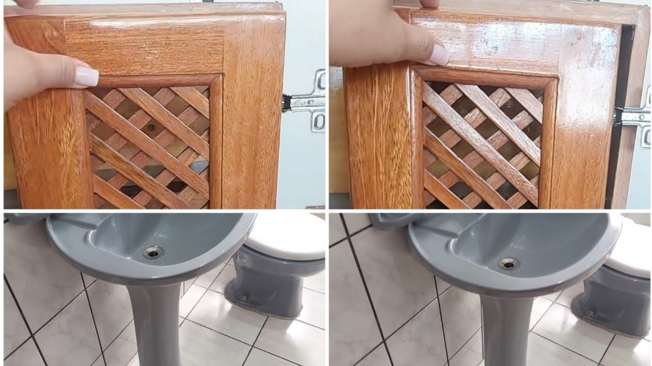Banheiro Tranformado com Reciclagem e Gaveta de Guarda Roupas