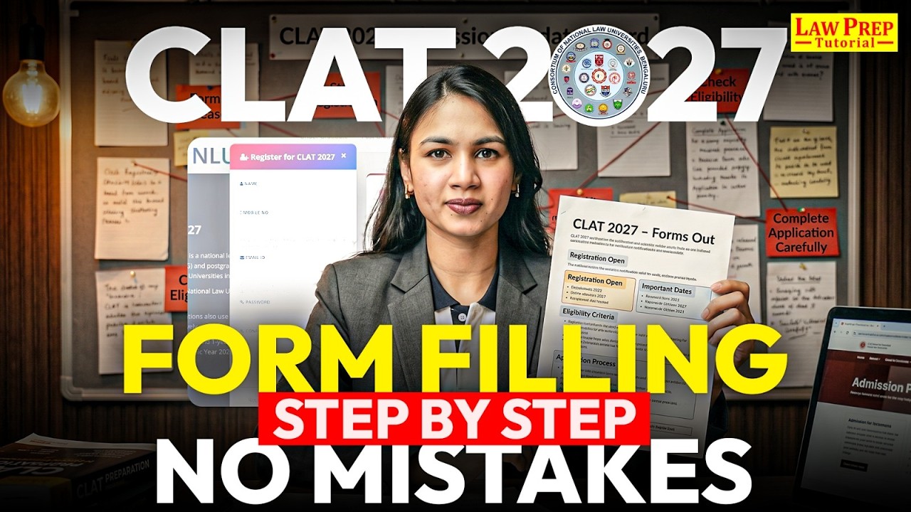 CLAT 2027 Application Form Filling Guide 🔥 Step-by-Step Registration Process