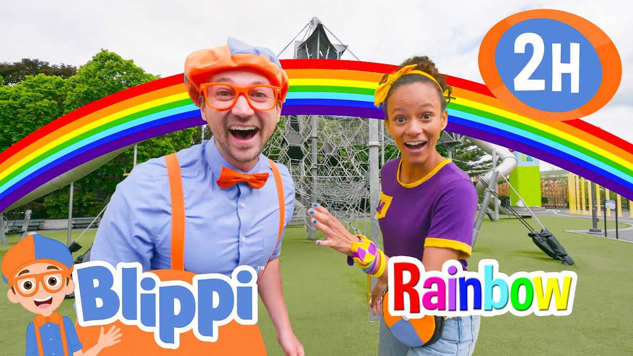 🏃‍♂️Blippi playground race! | Blippi | NEW Superhero Cartoon for Kids | Moonbug Kids