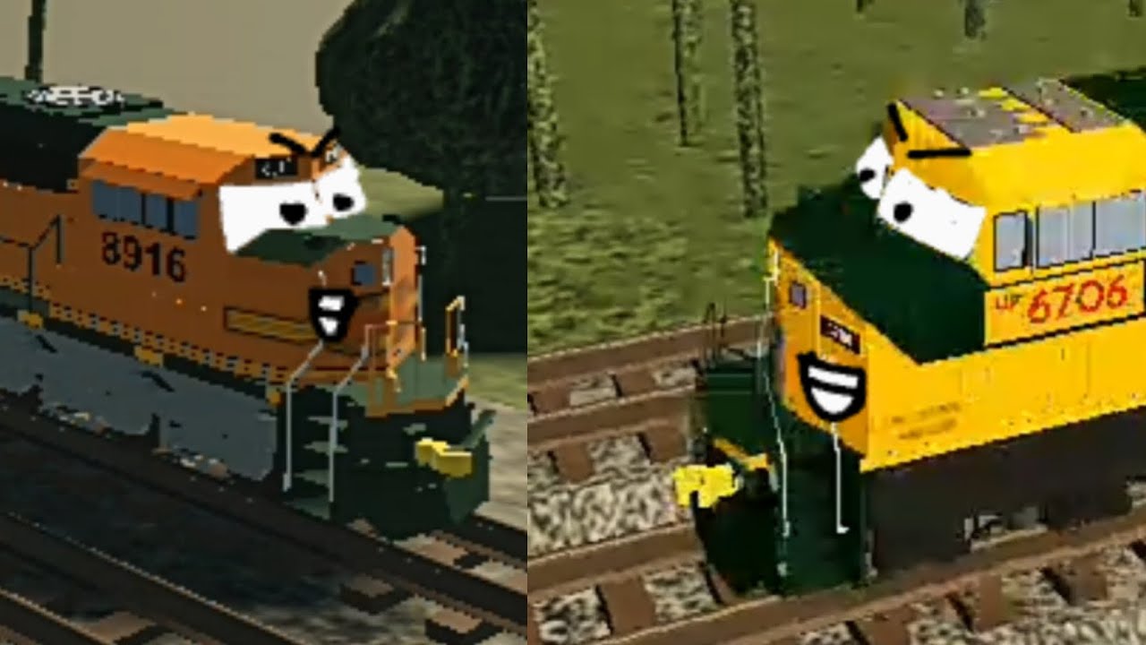 Train Race Round 2 WFRX 8916 VS UP 6706