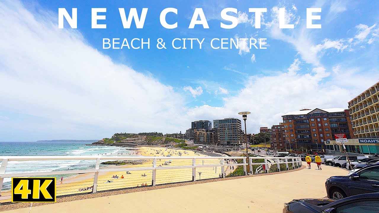 Driving Through Newcastle Beach and City Centre | NSW Australia | 4K HD ASMR POV Drive