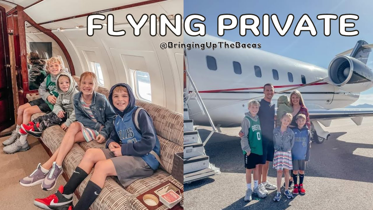 FIRST TIME FLYING ON A PRIVATE JET!!!
