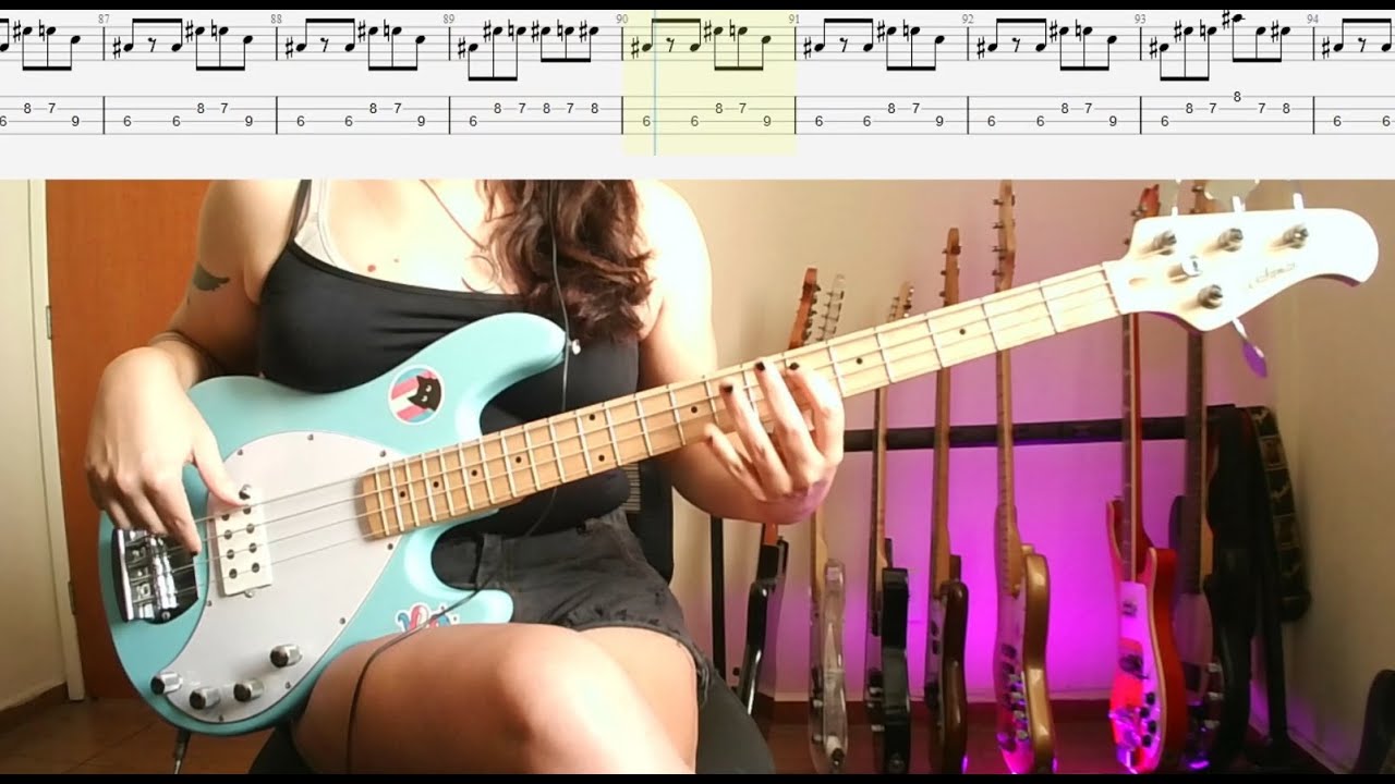 Arcturus - Kinetic (Bass Cover With Tabs)