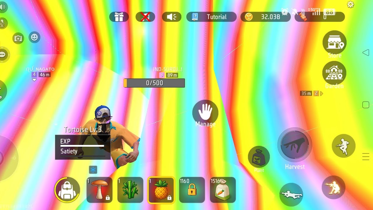 Free garden rainbow kaise kare trick 🌈♥️☝️💯