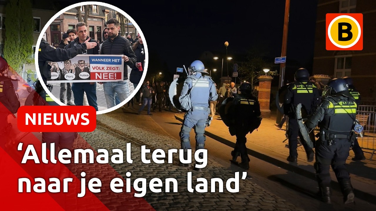 ME stopt rellen bij protest tegen asielzoekerscentra | Omroep Brabant
