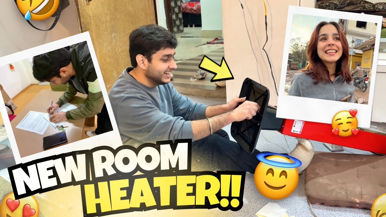Taking Delivery of New Room Heater 😂❤️