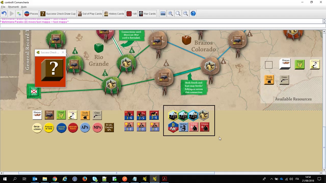 Comancheria Gameboard ITA - Video 2 - Componenti e sequenza del turno (Vassal)