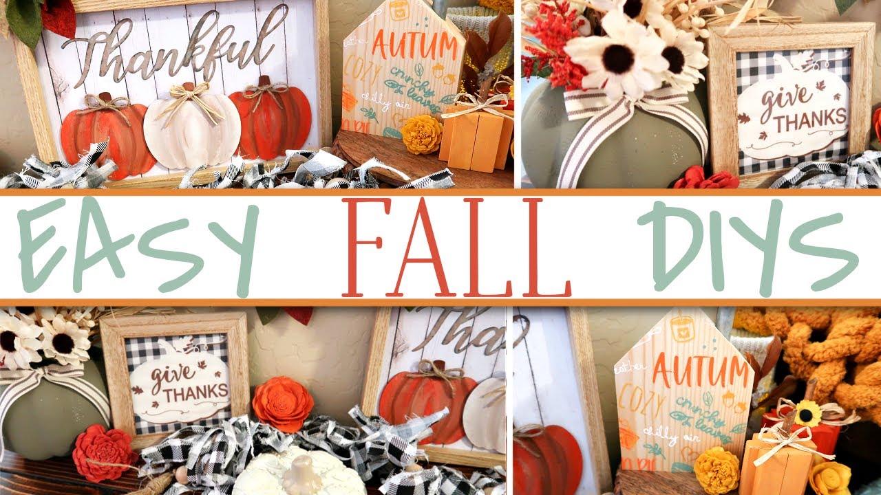 *NEW* Easy FALL Home Decor DIYS To Make In 2021 | DIY Farmhouse Fall Decor | Affordable Fall Decor