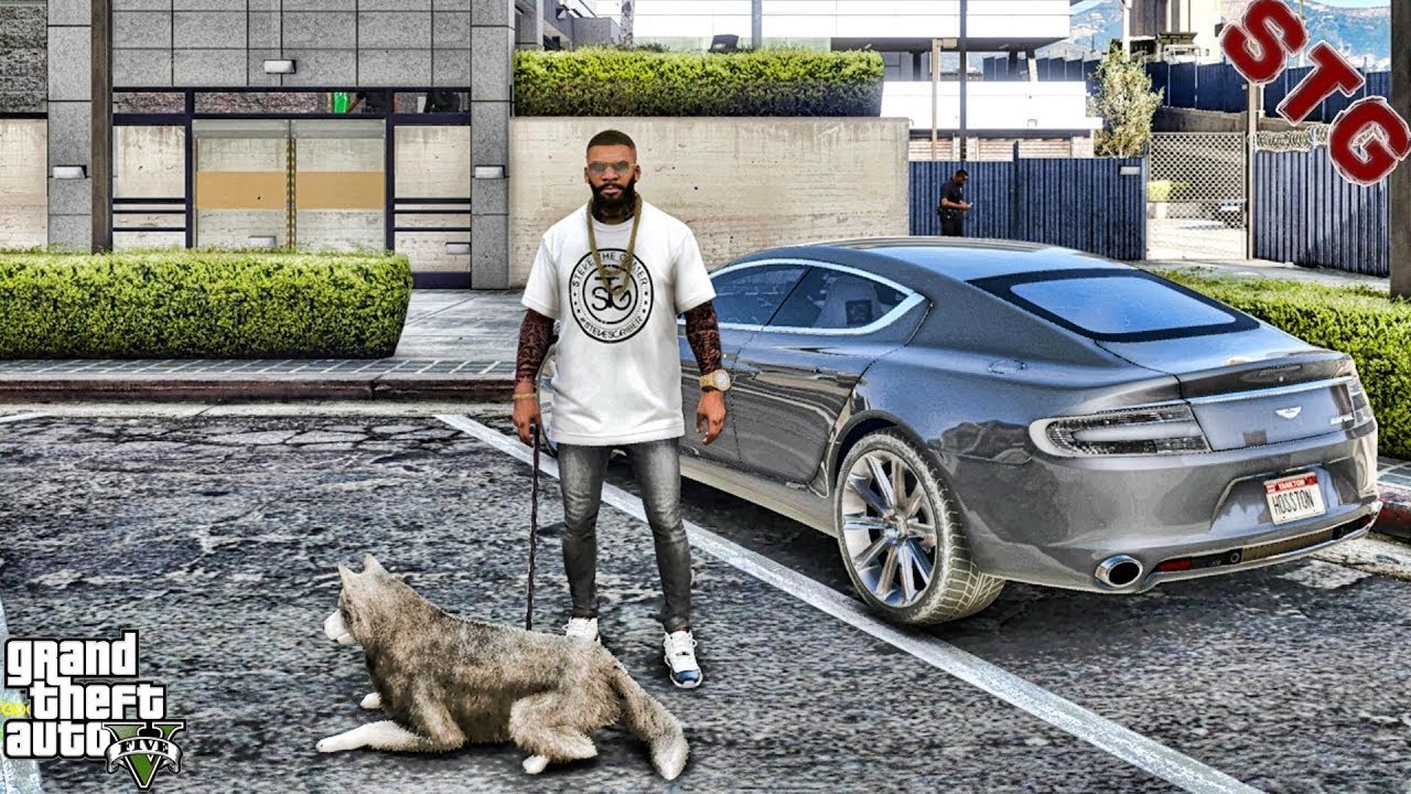 HOW TO GET A DOG| ASTON MARTIN RAPIDE| (GTA 5 REAL LIFE MODS)