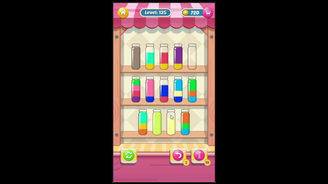 Water sort Puzzle level 125 (play on Facebook)