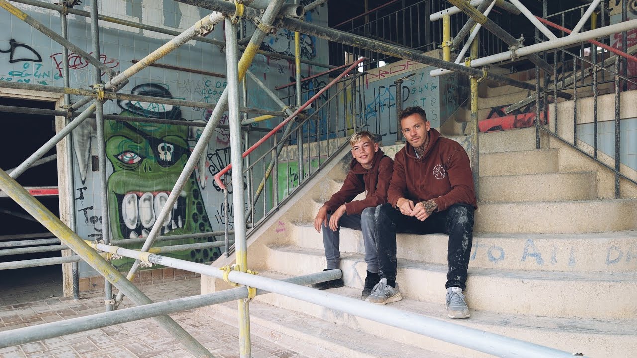 Father and Son explored an abandoned factory days before its demolition. Did security catch us. ? 