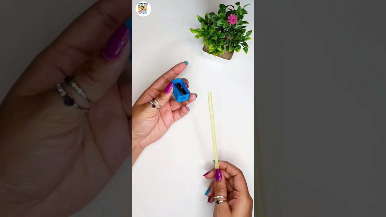 straw🧃से इतना आसान😱😱कि बच्चा भी बना ले💯😍 बनाएं बवाल चीज़ एक बार देखो#viral #ytshorts #diy #easy
